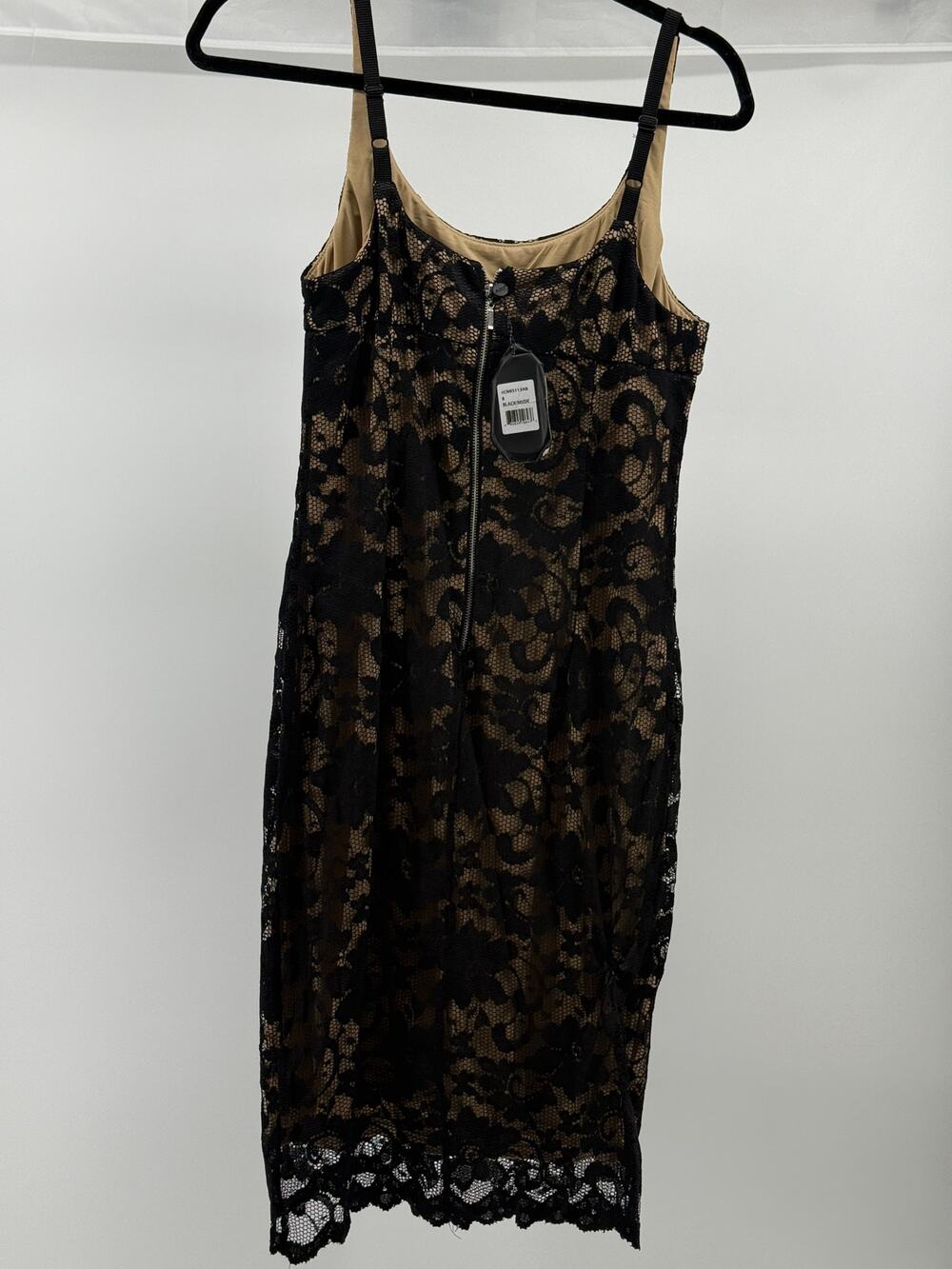 Lace Overlay Cocktail Dress Bodycon Sheath Party Date Night ABS Collection 8